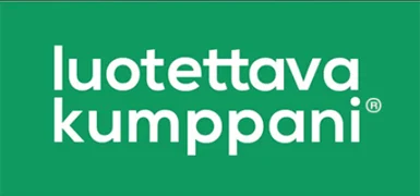 Luotettava kumppani logo.